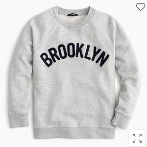 Women's JCrew Gray Brooklyn Crewneck Sweatshirt Size Small